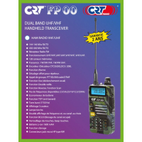 CRT FP00 camo VHF/UHF portofoon 2m /70 cm zwart camouflage